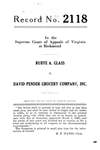 Rubye A. Glass v. David Pender Grocery Company, Inc.