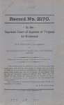 W. R. Williams, et al. v. Dickenson County Bank, Inc., et al.