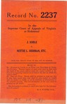 J. Soble v. Nettie L. Herman, etc.