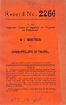 W. L. Wingfield v. Commonwealth of Virginia