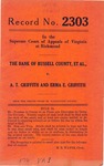 The Bank of Russell County, et al. v. A. T. Griffith and Erma E. Griffith