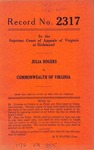Julia Rogers v. Commonwealth of Virginia