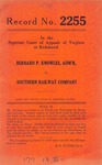 Bernard P. Knowles, Administrator, etc. v. Southern Railway Company