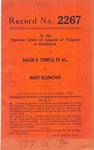 Sallie B. Temple, et al. v. Mary Ellington