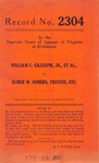 William C. Gillespie, Jr., et al. v. Elmer W. Somers, Trustee, etc.