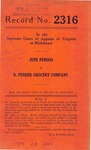June Penoso v. D. Pender Grocery Company