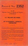 B. F. Williams, et al. v. City of Richmond