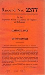 Clarence J. Buck v. City of Danville