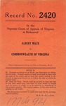 Albert Mack v. Commonwealth of Virginia