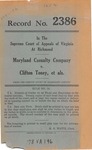 Maryland Casualty Company v. Clifton Toney, et al.