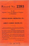 Danville Holding Corporation, etc. v. James W. Clement, Trustee, etc.