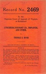 Lynchburg Foundry Company, Employer, et al. v. Thomas S. Irvin