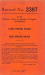 Laura Virginia Wilson v. Earl Sterling Wilson