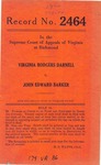 Virginia Rodgers Darnell v. John Edward Barker