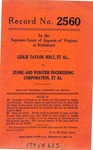 Leslie Taylor Holt and Mary Harvey Holt v. Stone and Webster Engineering Corporation, et al.