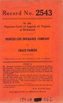 Peoples Life Insurance Company v. Grace Parker