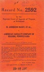 M. Anderson Maxey, et al., v. American Casualty Company of Reading , Pennsylvania