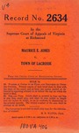 Maurcie E. Jones v. Town of Lacrosse