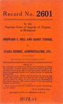 Sheppard C. Bell and Sandy Turner v. Clara Kenney, Administratrix, etc.