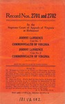 Johnny Lawrence v. Commonwealth of Virginia