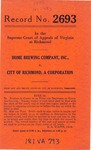 Home Brewing Company, Inc. v. City of Richmond