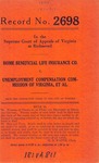 Home Beneficial Life Insurance Company v. Unemployment Compensation Commission  of Virginia and John W. Prins
