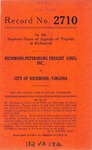 Richmond-Petersburg Freight Lines, Inc. v. City of Richmond