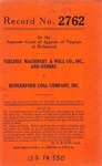 Virginia Machinery & Well Company, Inc., et al. v. Hungerford Coal Company, Inc.