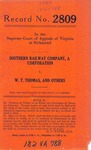 Southern Railway Company v. W. T. Thomas, Mrs. W. B. Ford, and H. C. Robertson, Partners t/a W. T. Thomas & Company