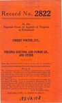 Cherry Porter, etc. v. Virginia Electric and Power Company, et al.