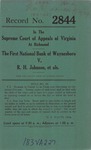 The First National Bank of Waynesboro v. R. H. Johnson, et al.