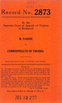 M. Pardue v. Commonwealth of Virginia