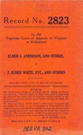 Elmer S. Anderson, et al. v. J. Elmer White, etc., et al.