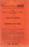 Walter Paul Harrison v. Commonwealth of Virginia