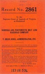 Norfolk and Portsmouth Belt Line Railroad Company v. T. Helm Jones, Administrator, etc.