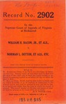 William H. Bacon, Jr., et al. v. Norman L. Dettor, et al., etc.
