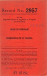 Jesse Lee Worsham v. Commonwealth of Virginia