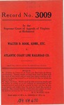 Walter D. Rook, Administrator of the Estate of Johnnie Lee Rook, deceased v. Atlantic Coast Line Railroad Company