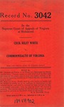 Cecil Riley White v. Commonwealth of Virginia