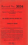 Dr. Russell Buxton, Devisee, Etc., v. Charles R. Bishop