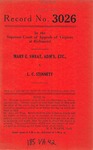 Mary E. Sweat , Administratrix, etc., v. L.C. Stinnett