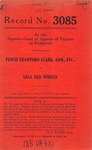 Pencie Crawford Clark, Administrator, etc., v. Lela Old Hodges