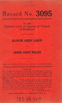 Blanche Green Larkin v. Jennie Green Wright