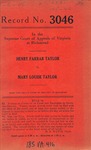 Henry Farrar Taylor v. Mary Louise Taylor