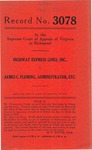 Highway Express Lines, Inc. v. James C. Fleming, Administrator, etc.