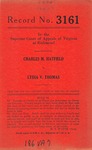 Charles M. Hatfield v. Lydia V. Thomas