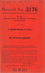 E. Frank O'Hara, et al., v. The Pittston Company