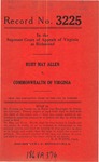 Ruby May Allen v. Commonwealth of Virginia