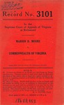 Marion D. Moore v. Commonwealth of Virginia