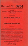 Frank Valentine Famular v. Commonwealth of Virginia